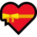 heart with ribbon untuk platform Microsoft