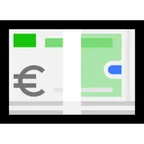 Microsoft platformu için euro banknote