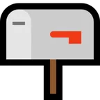 Microsoft প্ল্যাটফর্মে জন্য closed mailbox with lowered flag