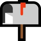 open mailbox with raised flag for Microsoft platform