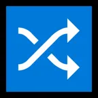 Microsoft 플랫폼을 위한 shuffle tracks button