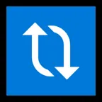 clockwise vertical arrows لمنصة Microsoft