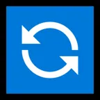 Microsoft dla platformy counterclockwise arrows button