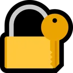 Microsoft platformu için locked with key