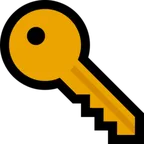 key pour la plateforme Microsoft