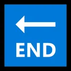 Microsoft platformu için END arrow