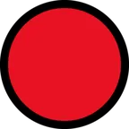 Microsoft প্ল্যাটফর্মে জন্য red circle