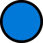 blue circle alustalla Microsoft