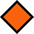 large orange diamond untuk platform Microsoft