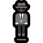 person in suit levitating: dark skin tone pentru platforma Microsoft