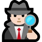 Microsoft platformu için man detective: light skin tone