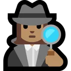 Microsoft dla platformy woman detective: medium skin tone