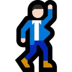 Microsoft dla platformy man dancing: light skin tone