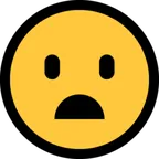 frowning face with open mouth עבור פלטפורמת Microsoft