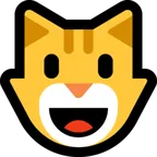 Microsoft 平台中的 grinning cat