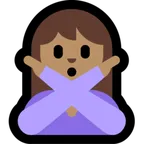 Microsoft 플랫폼을 위한 person gesturing NO: medium skin tone