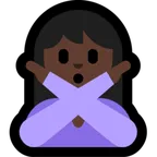 person gesturing NO: dark skin tone untuk platform Microsoft
