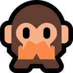 speak-no-evil monkey för Microsoft-plattform