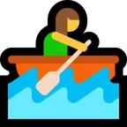 woman rowing boat for Microsoft platform