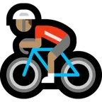 Microsoft platformu için man biking: medium skin tone