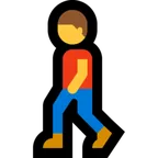 Microsoft 平台中的 man walking