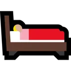 Microsoft 플랫폼을 위한 person in bed: medium-light skin tone