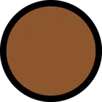 Microsoft 平台中的 brown circle