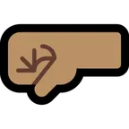 Microsoft 플랫폼을 위한 left-facing fist: medium skin tone