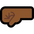 left-facing fist: medium-dark skin tone untuk platform Microsoft