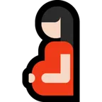 pregnant woman: light skin tone per la piattaforma Microsoft