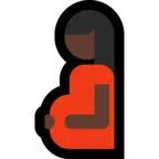 Microsoft dla platformy pregnant woman: dark skin tone