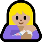 Microsoft dla platformy breast-feeding: medium-light skin tone