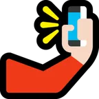 selfie: light skin tone สำหรับแพลตฟอร์ม Microsoft
