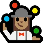 woman juggling: medium skin tone til Microsoft platform