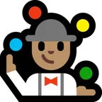 man juggling: medium skin tone per la piattaforma Microsoft