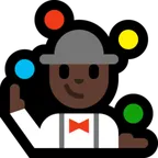 man juggling: dark skin tone til Microsoft platform