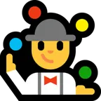 man juggling for Microsoft platform