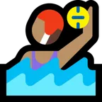 Microsoft platformu için woman playing water polo: medium skin tone