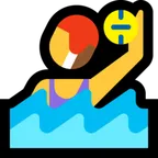 Microsoft प्लेटफ़ॉर्म के लिए woman playing water polo