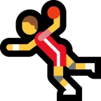 Microsoft platformon a(z) man playing handball képe