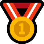 1st place medal สำหรับแพลตฟอร์ม Microsoft