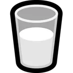 Microsoftプラットフォームのglass of milk