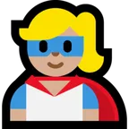 superhero: medium-light skin tone per la piattaforma Microsoft