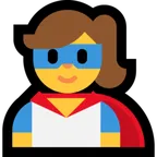 Microsoft 平台中的 woman superhero