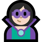 Microsoft dla platformy woman supervillain: light skin tone
