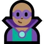 man supervillain: medium skin tone alustalla Microsoft