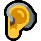 ear with hearing aid für Microsoft Plattform