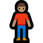 Microsoft platformu için man standing: medium skin tone