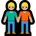 people holding hands: medium-light skin tone pentru platforma Microsoft