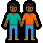 Microsoft 플랫폼을 위한 people holding hands: medium-dark skin tone